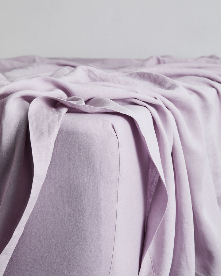 Lilac 100% French Flax Linen Fitted Sheet added by Spoak Member
