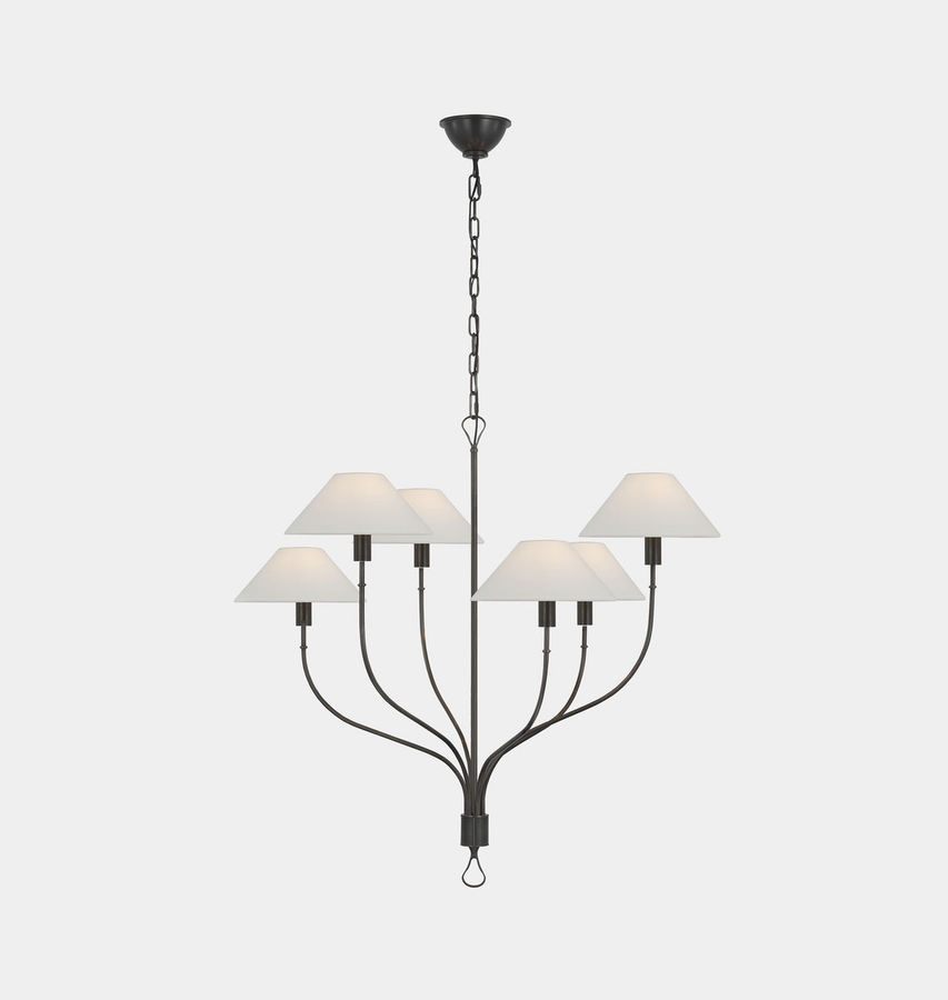 Griffin Large Staggered Tail Chandelier | Shoppe Amber Interiors added by Tessa Kofford