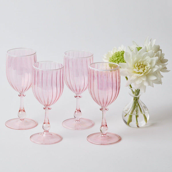 Pink Wine Glass with White Rim (Set of 4) added by Spoak 