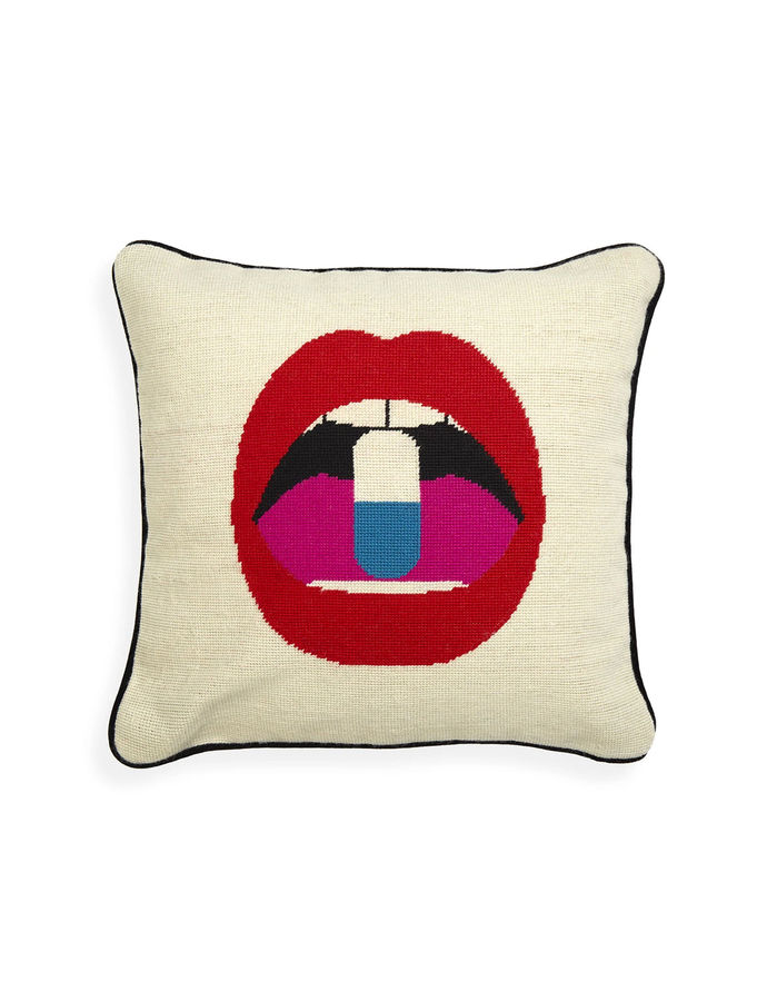 Lips Full Dose Needlepoint Pillow added by sarah spagnola