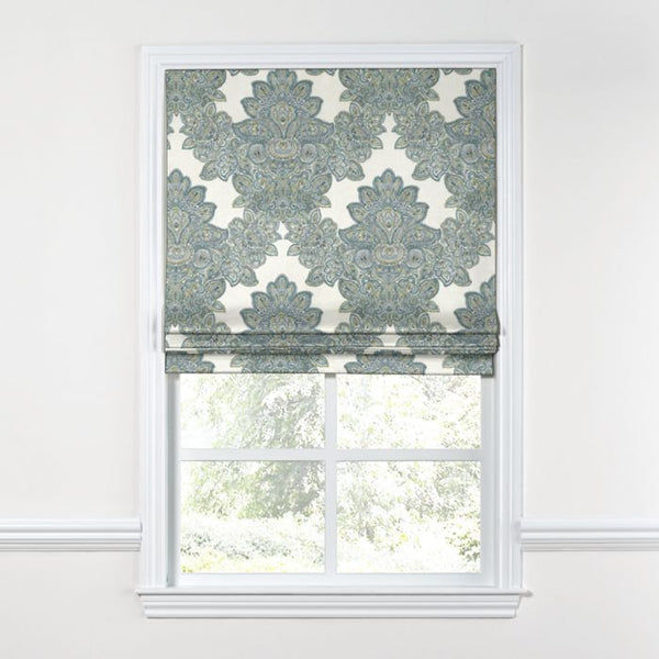 Flat Roman Shade  in Baroque - Wasabi added by Jennifer Hickey