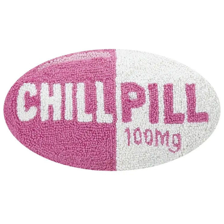 Take A Chill Pill Bro Pink Cushion - BACK IN STOCK FEB/MARCH added by sarah spagnola