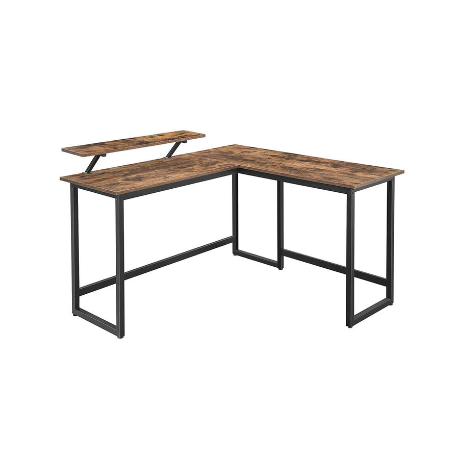 L-Shaped Desk with Monitor Stand added by Doctor Designs
