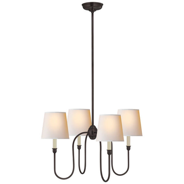 Visual Comfort TOB 5007BZ-NP Thomas O'Brien Vendome Small Chandelier in Bronze added by Spoak Member