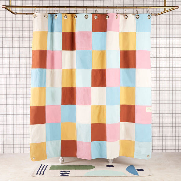 Re:Canvas Up-Cycled Canvas Shower Curtain | Quiet Town added by Lena Madenci