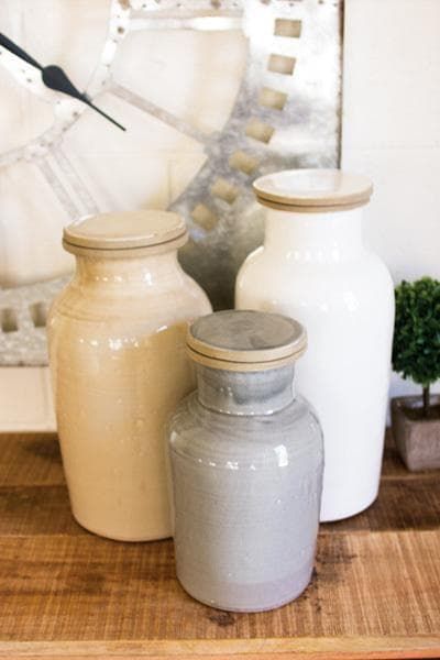 Set/3 Ceramic Canisters added by Where The Heart Is Designs