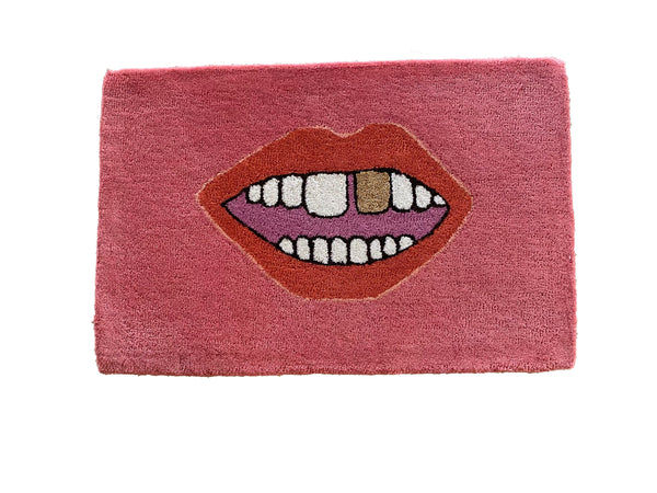 Gold Tooth Rug in Coral // Salt Ceramics Collaboration added by Kerry Drapcho