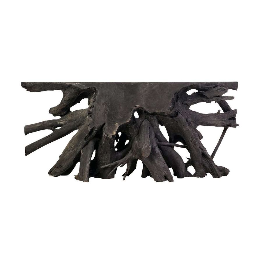Organic Teak Console Table - Burnt Black added by Sarah Stanley
