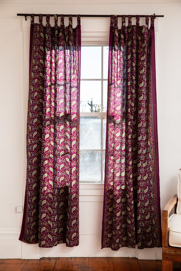 Sari Inspired Floral Curtain Panel added by Where The Heart Is Designs