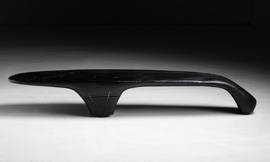 Burnt Wood Bench / Coffee Table, Made in Wales added by Eliza Teixeira