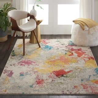 Nourison Celestial Modern Abstract Multicolor Area Rug - Overstock - 21866524 added by Where The Heart Is Designs
