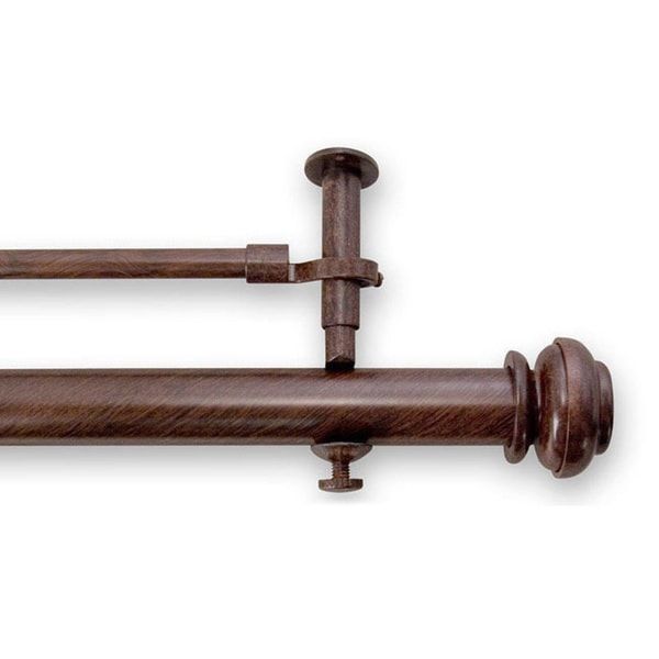 Pinnacle Bold Pole Double Window Rod Set - Metallic Finish added by Spoak Member