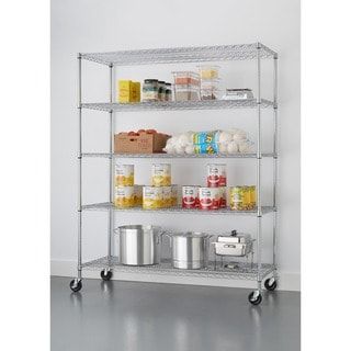 TRINITY 5-tier EcoStorage® Chrome Wire Shelving Storage Rack added by Erica Williams
