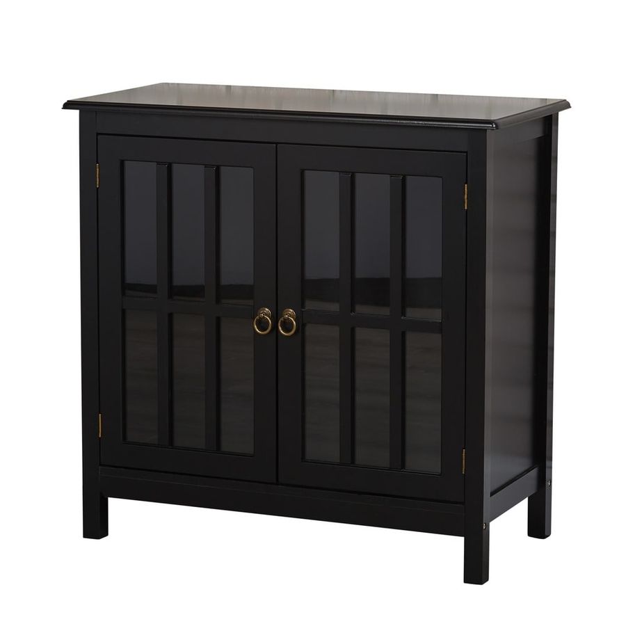 Simple Living Portland Glass Door Cabinet - Black added by Spoak Member