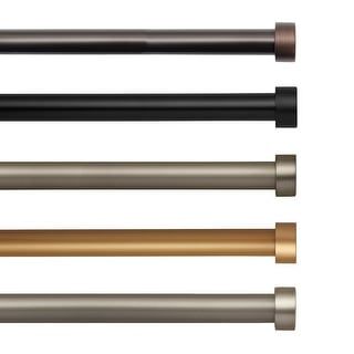 Elrene Serena Adjustable Window Curtain Rod and Cap Shaped Finial - Overstock - 24079705 added by Taylor Grysiewicz