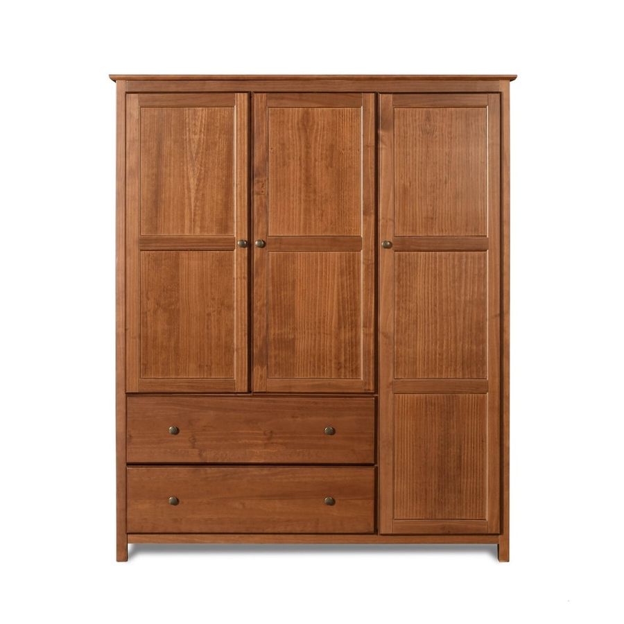 Grain Wood Furniture Shaker Wood 3-door Armoire - 60x72x22 - Overstock - 10036319 added by Taylor McGowan