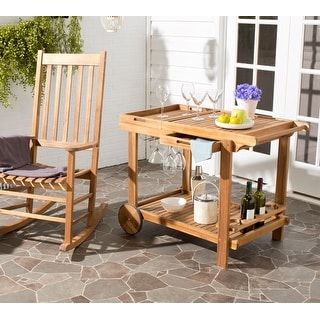 SAFAVIEH Orland Acacia Wood Tea Trolly. - 24" W x 39" D x 30" H - Bed Bath & Beyond - 9003747 added by Rachel Pecoy