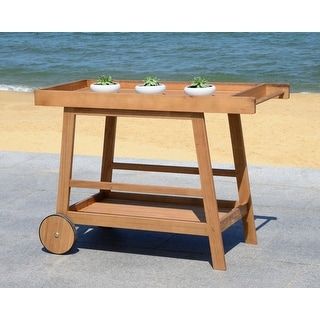 SAFAVIEH Outdoor Living Remzo Bar Cart - 48" W x 20" L x 31.9" H - Bed Bath & Beyond - 18118115 added by Rachel Pecoy