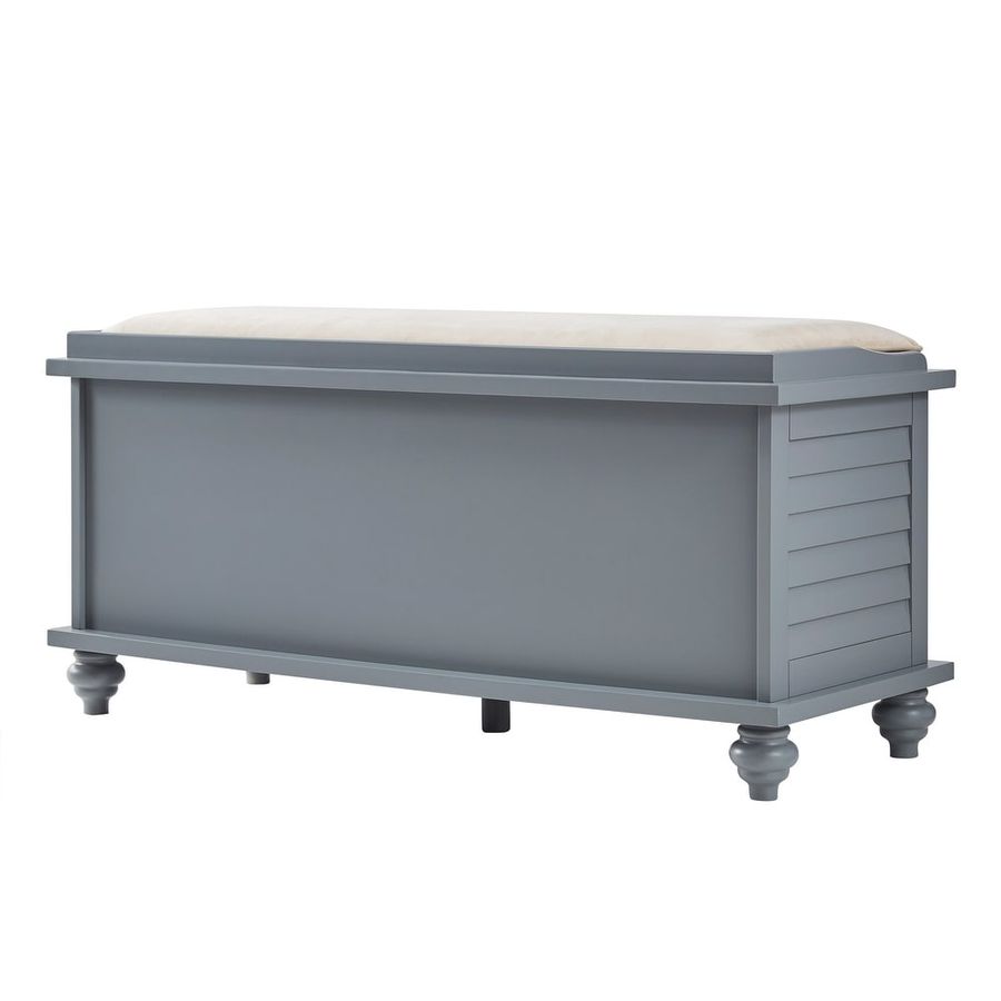 Maybelle Velvet Cushion Shutter Door Storage Bench by iNSPIRE Q Classic added by Kate Lynn Nemett