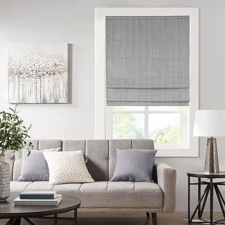 Madison Park Colm Basketweave Room Darkening Cordless Roman Shade - - 29422379 added by Liz Kirby