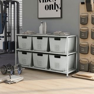Copern Urban 44-inch Metal 6-bin Storage Shelf added by Erica Williams