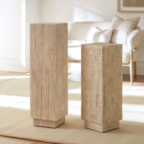 Camino Wood Pedestal Display Stand in Oak added by Maria Delucia