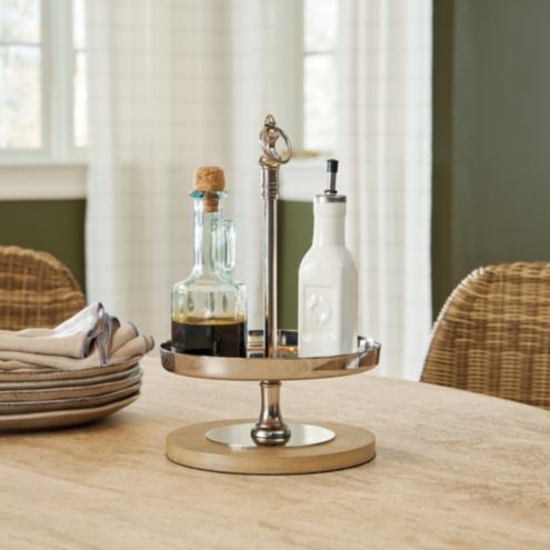 Tabla Cruet Stand Table Decoration Ideas in Pewter and Oak added by Maria Delucia