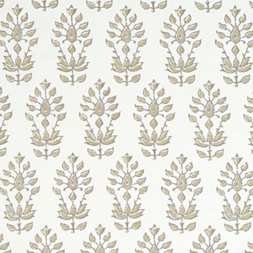 Annie Natural Geometric Blockprint Cotton Upholstery Fabric by the Yard added by Bonnie Whitfield