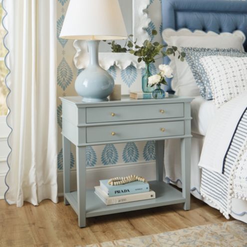 Grace 2 Drawer Open Shelf Side Table with Integrated Charging added by Spoak Member