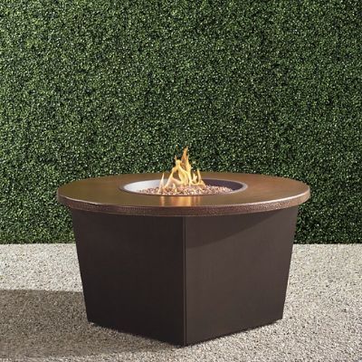 Bauer Hammered Copper Top Fire Table | Frontgate added by Laurence Bradford
