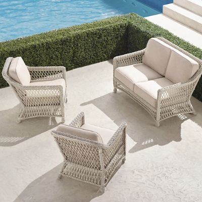 Hampton 3-pc. Loveseat Set in Ivory Finish | Frontgate added by Serena Finnerty