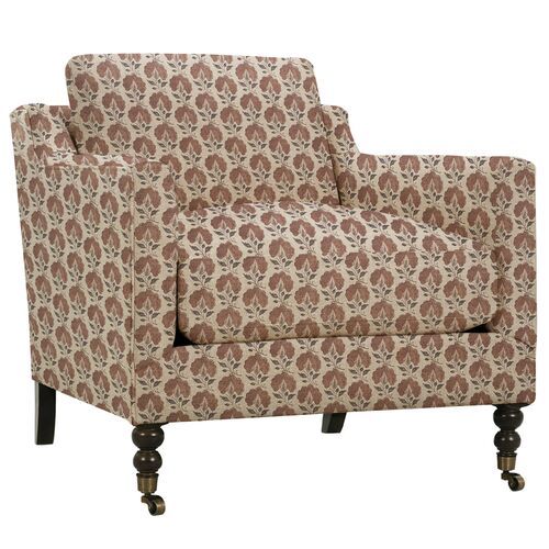 Margot Accent Chair, Floral Block Print | One Kings Lane added by Anna Stillman