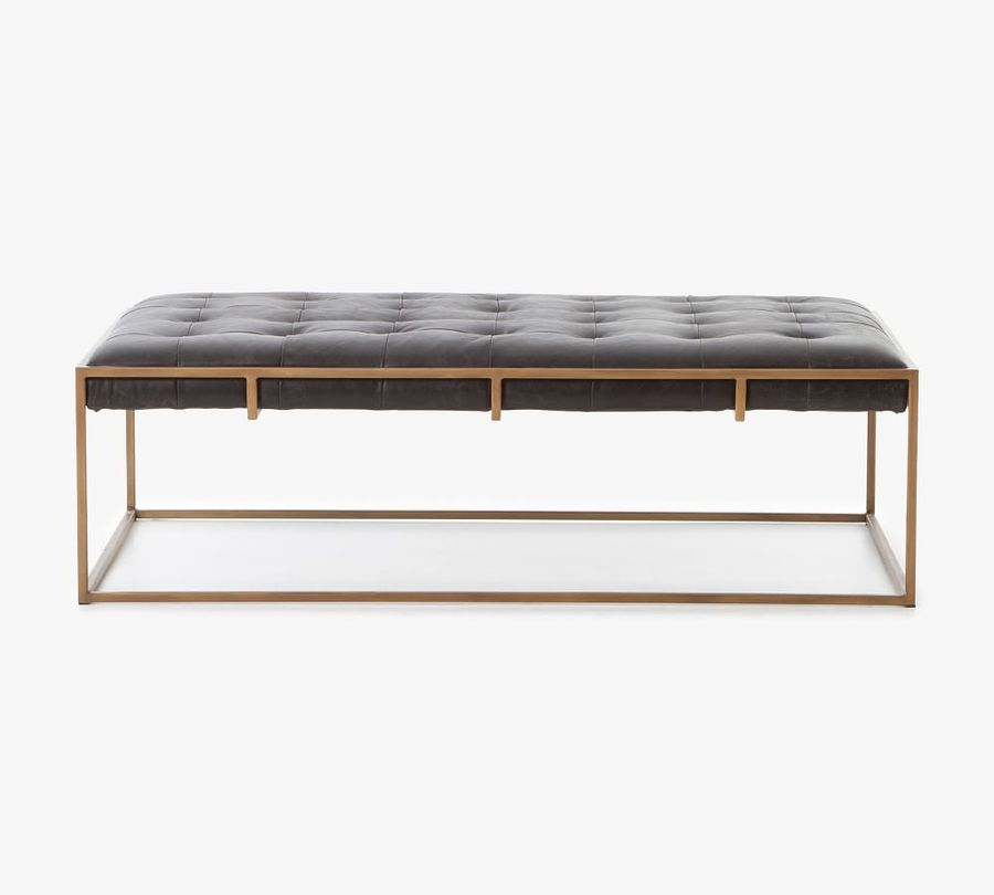 Ford 50" Leather Coffee Table, Ebony added by caity smithson