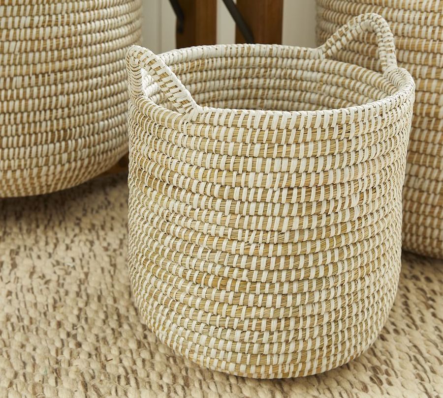 Dahlia White Rivergrass Handled Baskets, Set of 3 added by Bruna Renovato
