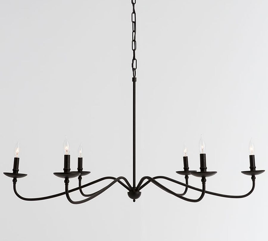 Lucca Iron Chandelier, Brass, Large added by Madison Subry