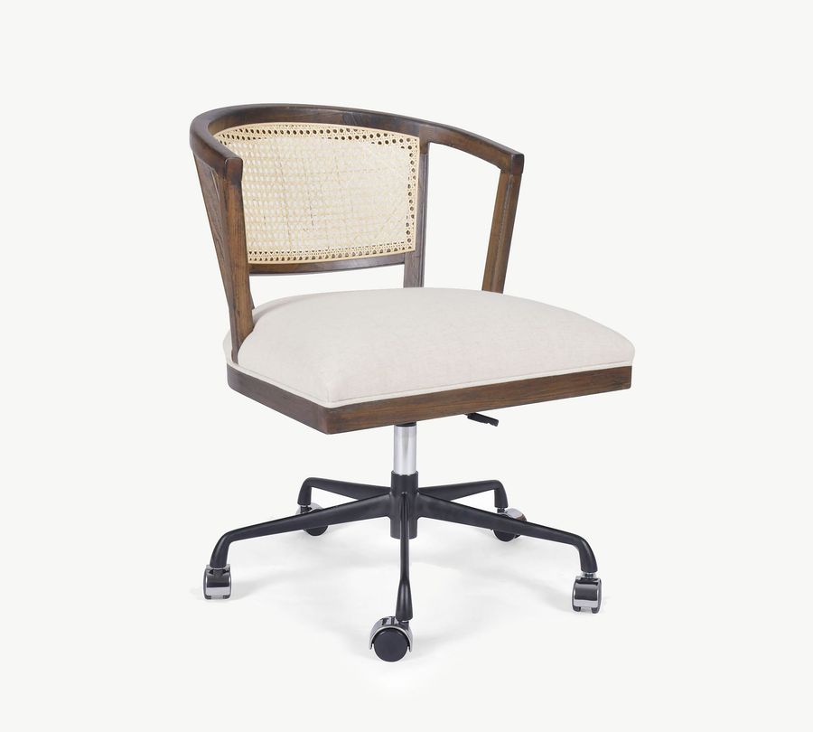 Lisbon Cane swivel desk chair added by Danielle Hughes