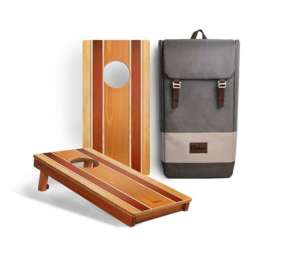 Handmade Travel Wood Cornhole Set added by Spoak Member