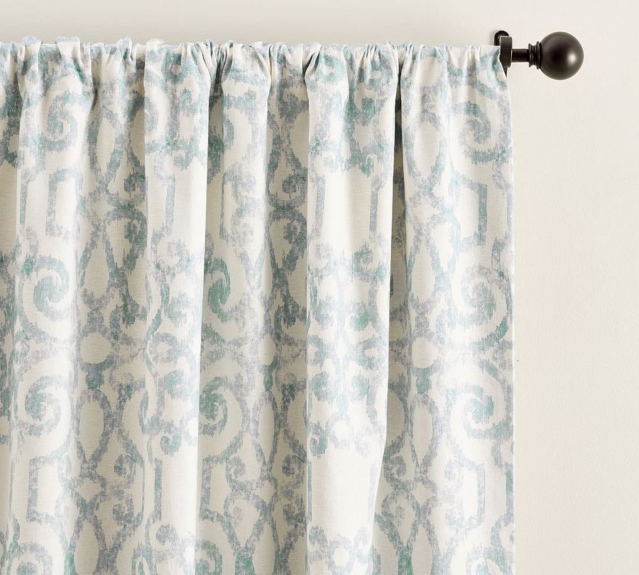 Open Box: Margot Scroll Print Rod Pocket Blackout Curtain added by Spoak Member