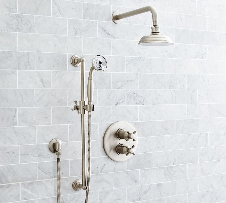 Sussex Cross Handle Thermostatic Shower Set with Handshower added by Spoak Member
