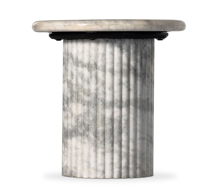 Dusky Round Marble End Table (20&quot;) added by Spoak Member