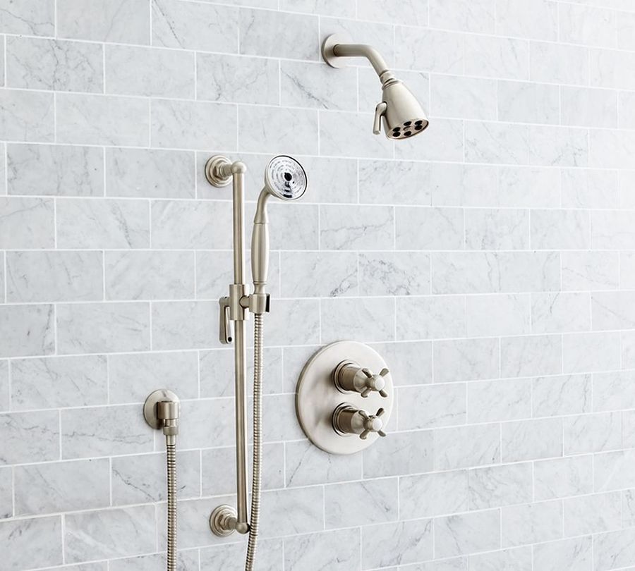Victoria Cross Handle Thermostatic Shower Set with Handshower added by Spoak Member