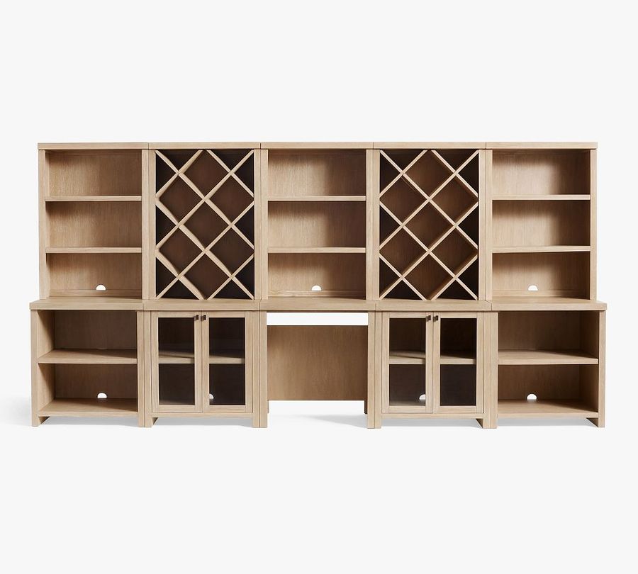 Modern Farmhouse 170&quot; Grand Wine Storage with Display Cabinets added by Spoak Member