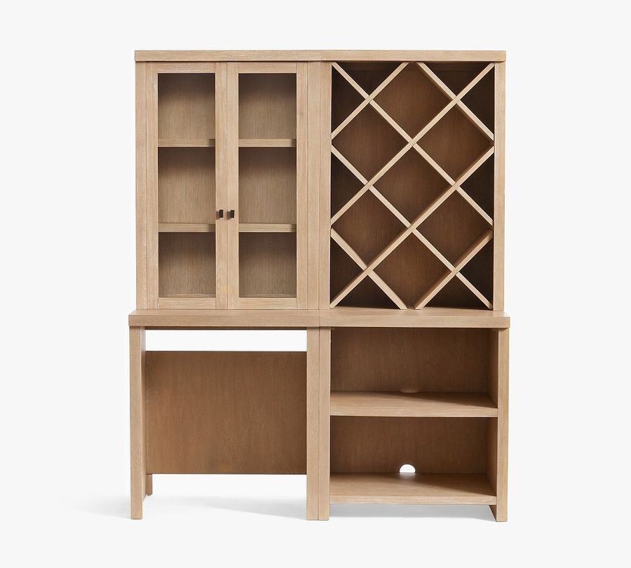 Modern Farmhouse 68&rdquo; Wine Storage with Display Cabinet added by Spoak Member