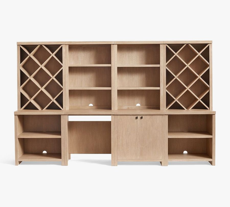 Modern Farmhouse 136&quot; Grand Wine Storage with Cabinet added by Spoak Member