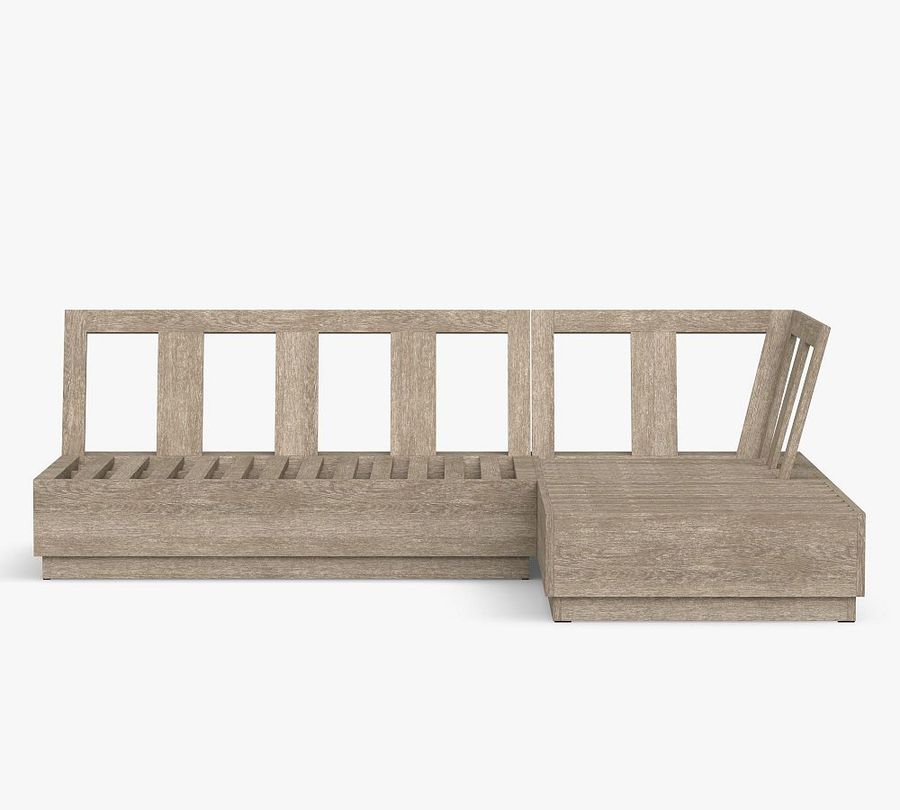 Indio Eucalyptus Modern Platform 3-Piece Loveseat Outdoor Sectional (90&quot;) added by Spoak Member