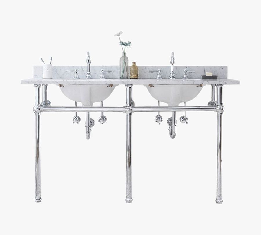 Aveline 60-72&quot; Marble Top Double Sink Vanity added by Spoak Member