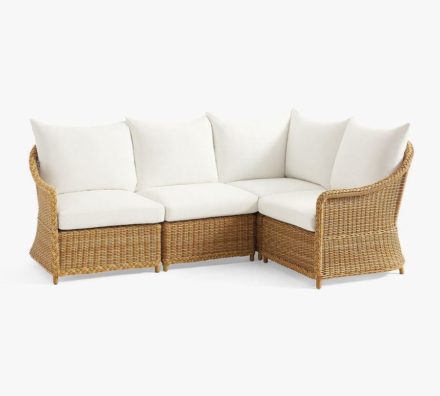 Westport Wicker 4-Piece Outdoor Sectional (93&quot;) added by Spoak Member