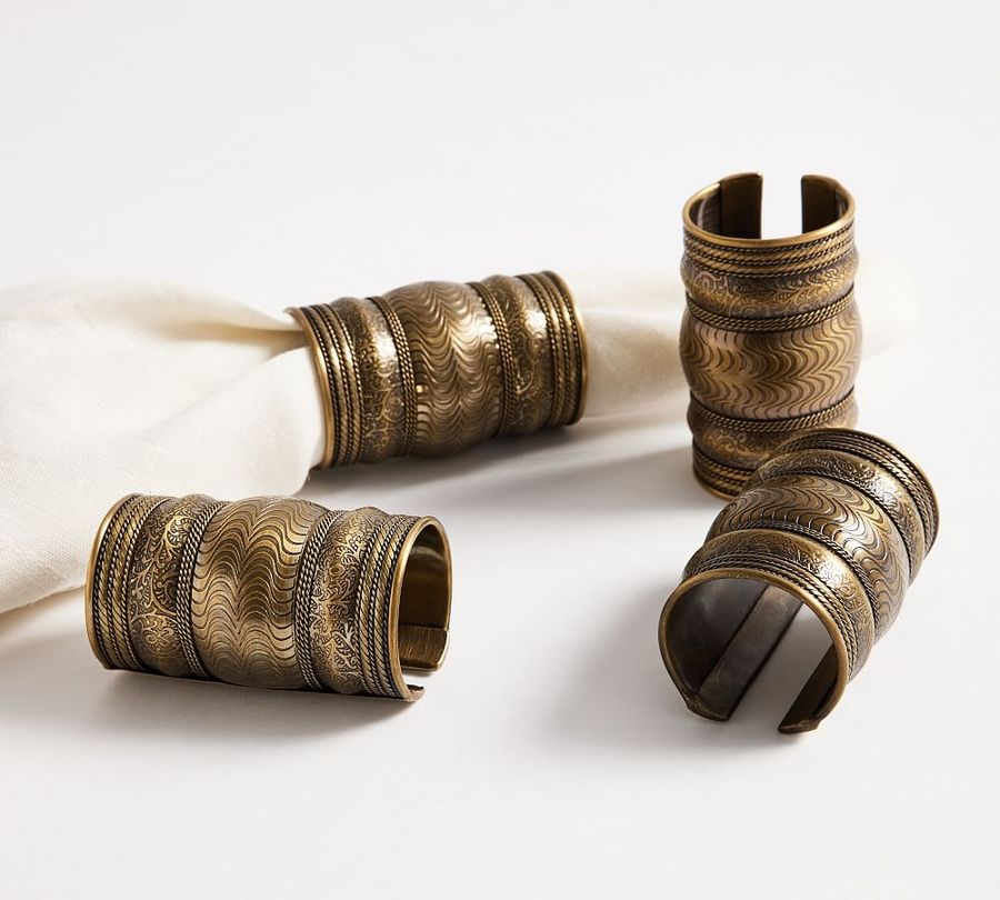 Etched Bangle Napkin Rings - Set of 4 added by Spoak Member