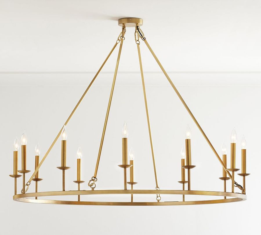Remington Iron Round Ceiling-Mounted Chandelier (50&quot;) added by Spoak Member