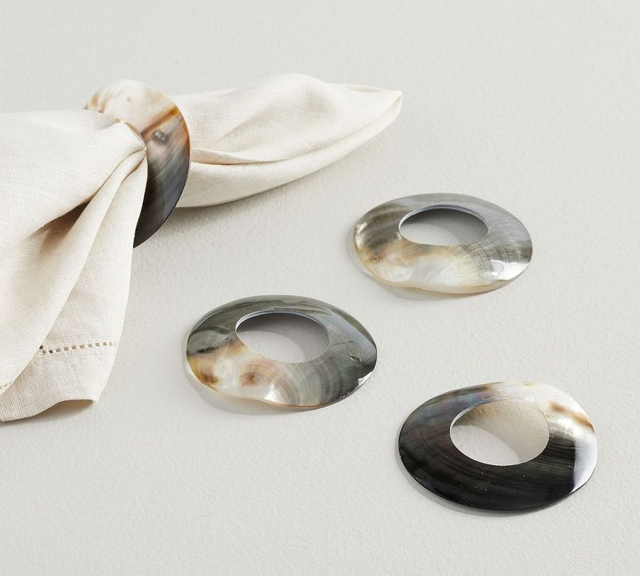 Mother of Pearl Napkin Rings - Set of 4 added by Spoak Member